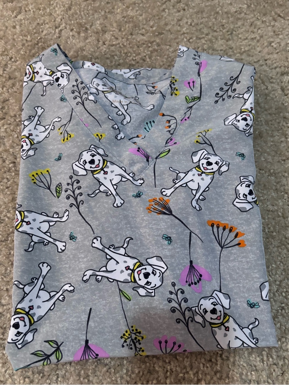 Dalmatian scrub top